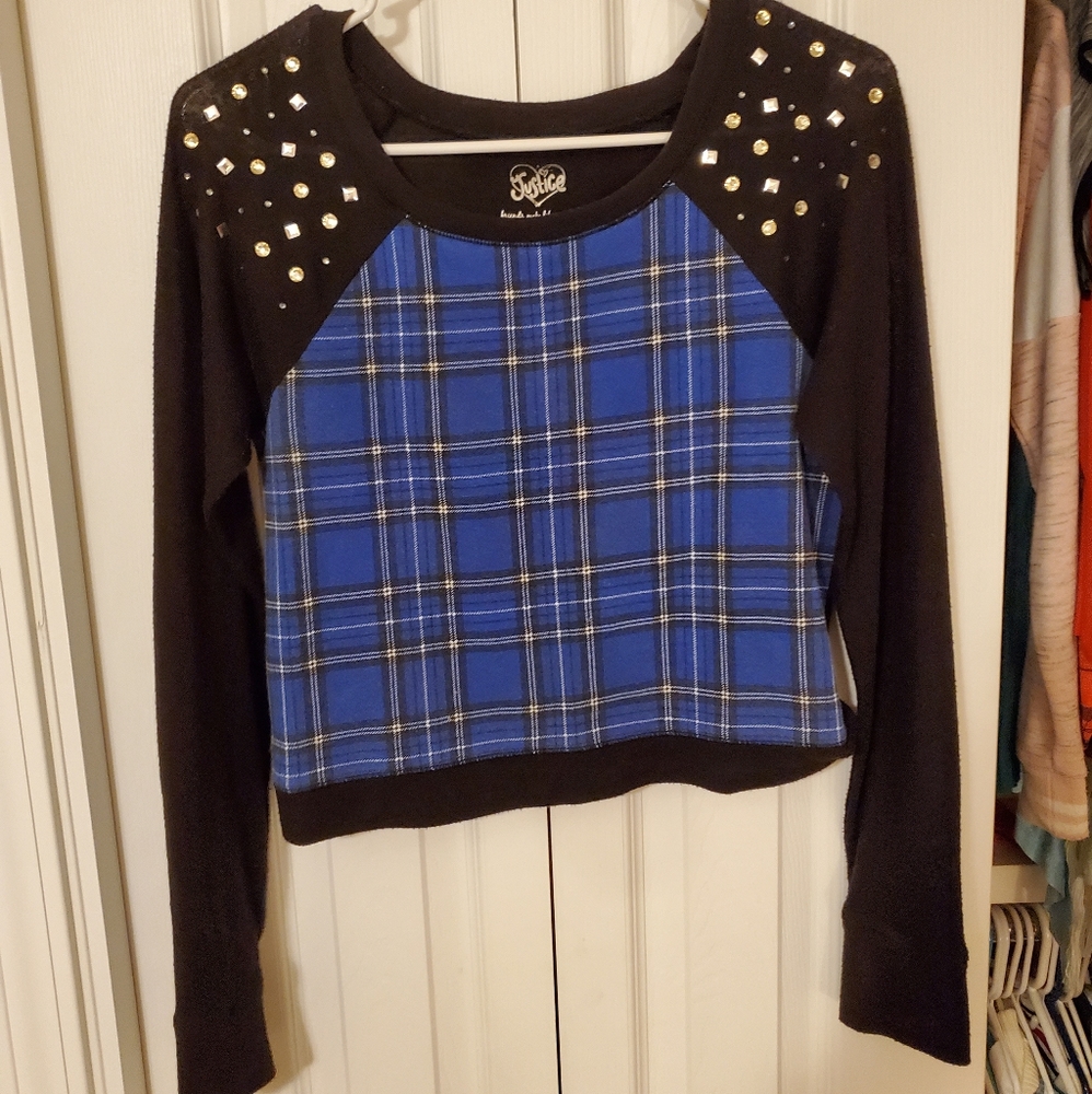 Blue Plaid T-Shirt
